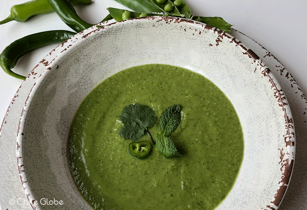 Crema De Guisantes (chícharos) Con Chile Para Saint Patrick 